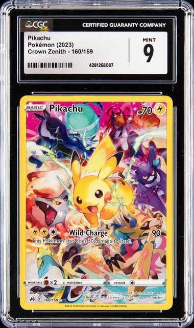 2023 Pokemon Sword and Shield Crown Zenith Full Art/Pikachu #160 card image