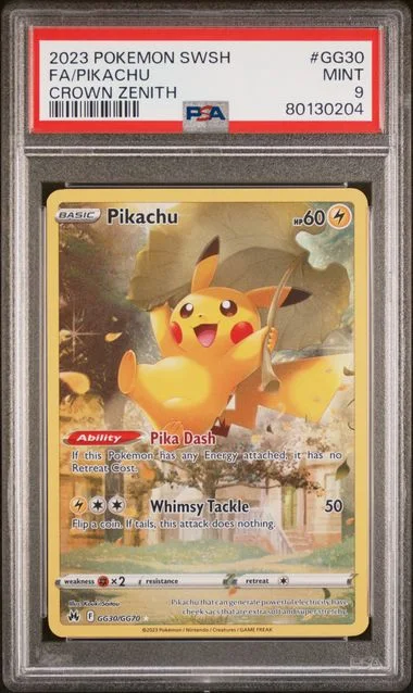 2023 Pokemon Sword and Shield Crown Zenith Full Art/Pikachu #Gg30 card image