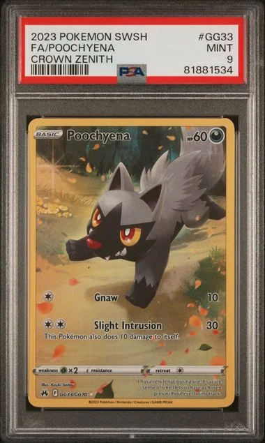 2023 Pokemon Sword and Shield Crown Zenith Full Art/Poochyena #GG33 card image