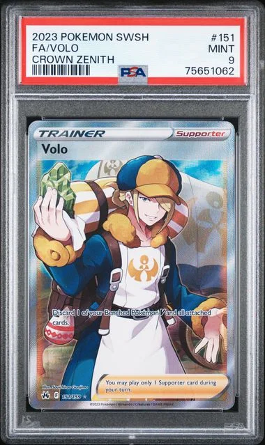2023 Pokemon Sword And Shield Crown Zenith Fulll Art Ultra Rare Holofoil Volo #151 card image
