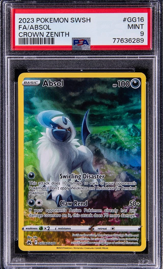2023 Pokemon Sword & Shield Crown Zenith Full Art Absol #GG16 card image