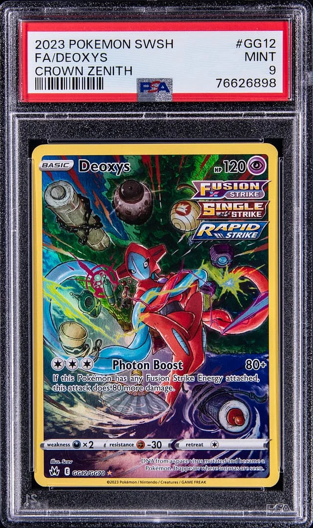 2023 Pokemon Sword & Shield Crown Zenith Full Art Deoxys #GG12 card image