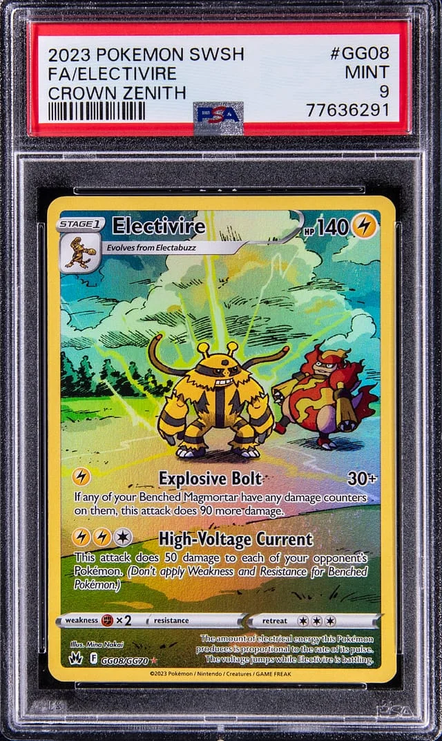 2023 Pokemon Sword & Shield Crown Zenith Full Art Electivire #GG08 card image
