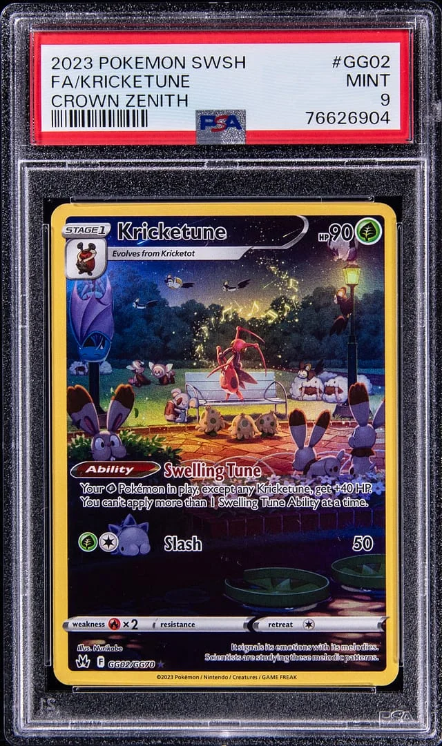 2023 Pokemon Sword & Shield Crown Zenith Full Art Kricketune #GG02 card image