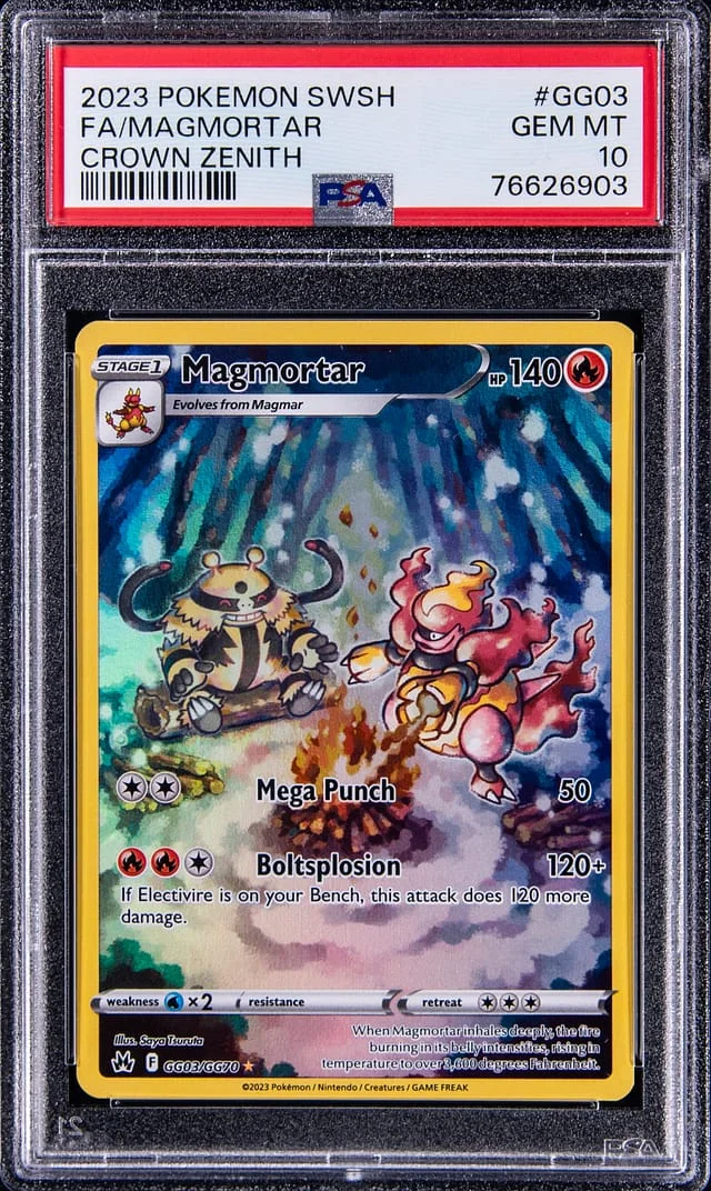 2023 Pokemon Sword & Shield Crown Zenith Full Art Magmortar #GG03 card image