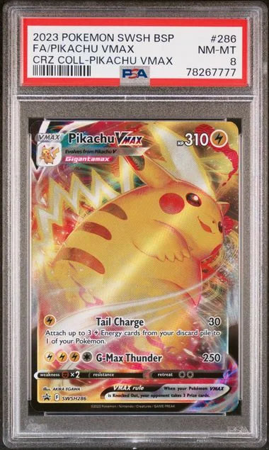 2023 Pokemon Swsh Black Star Promo Full Art/Pikachu Vmax #286 card image