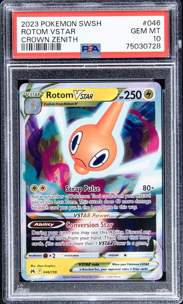 2023 Pokemon Swsh Crown Zenith VSTAR Rotom VSTAR #046 card image