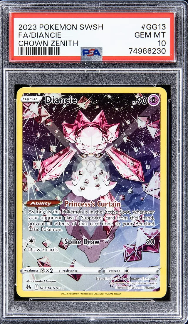 2023 Pokemon Swsh Full Art Crown Zenith Diancie #GG13 card image