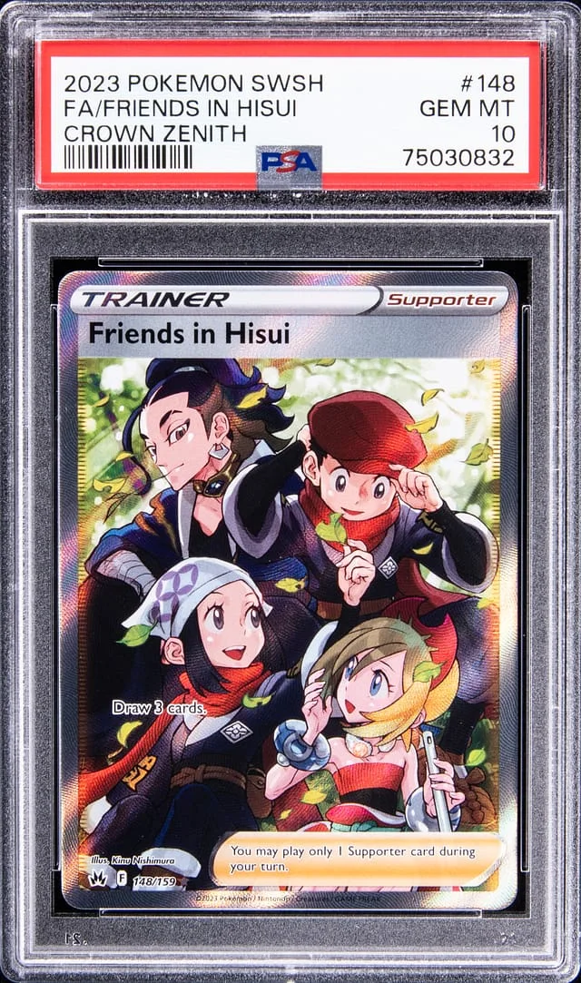 2023 Pokemon Swsh Full Art Crown Zenith Friends In Hisui #148 card image