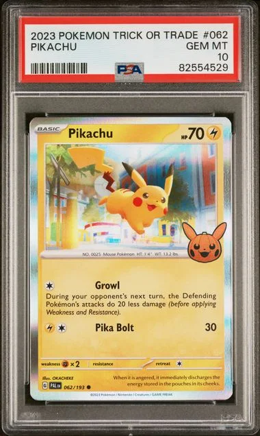 2023 Pokemon Trick Or Trade Pikachu #062 card image
