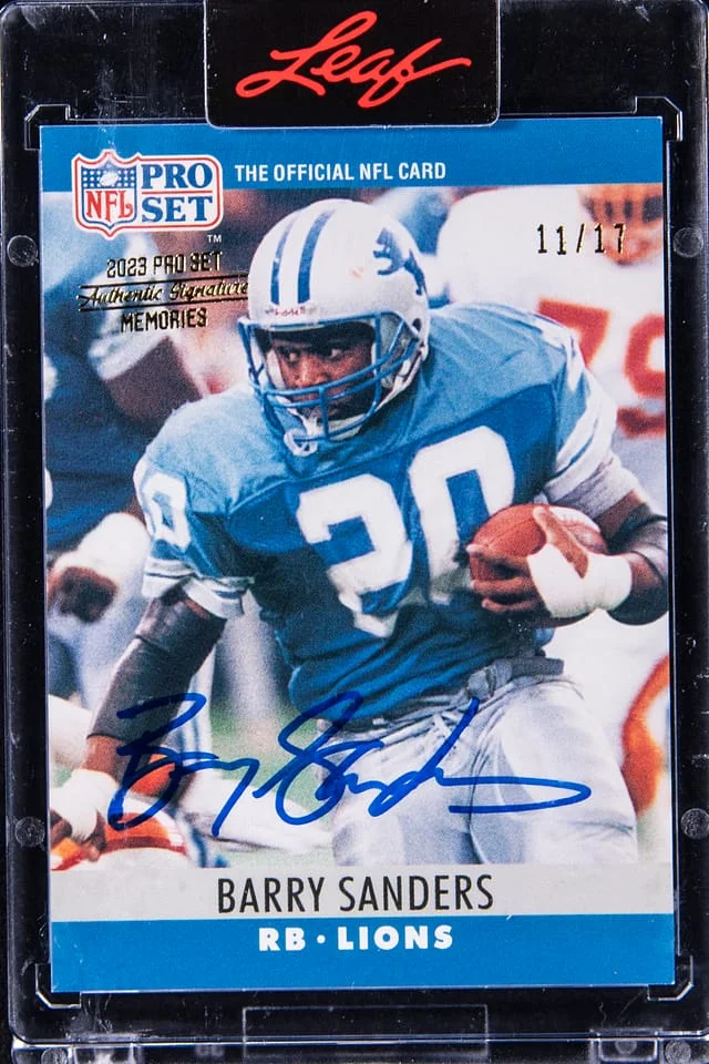 2023 Pro Set Metal Buyback Barry Sanders #120 card image