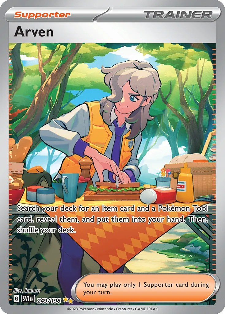 2023 Scarlet & Violet Arven #166/198 Uncommon card image