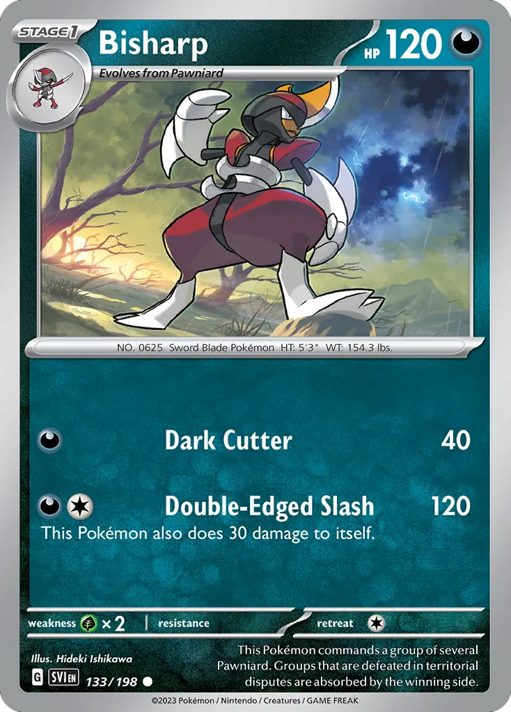 2023 Scarlet & Violet Bisharp #133/198 Common card image