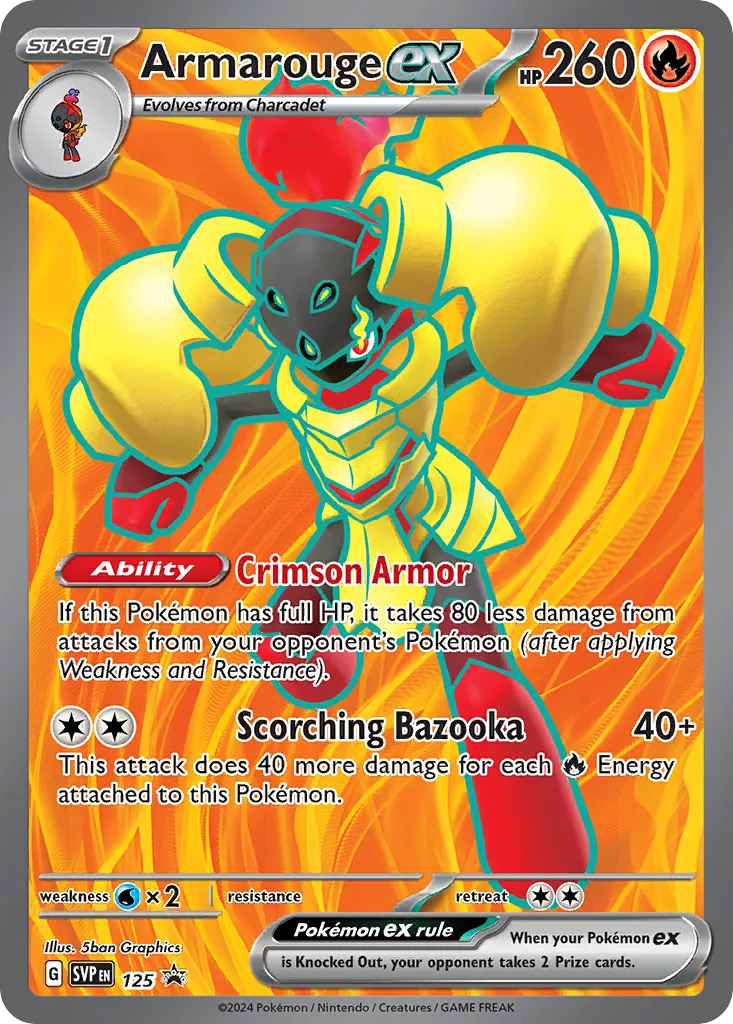 2023 Scarlet & Violet Black Star Promos Armarouge ex #105/215 card image