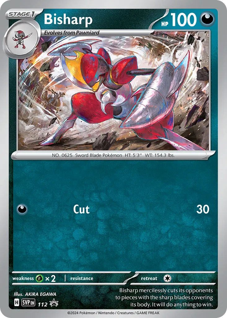 2023 Scarlet & Violet Black Star Promos Bisharp #112/215 card image