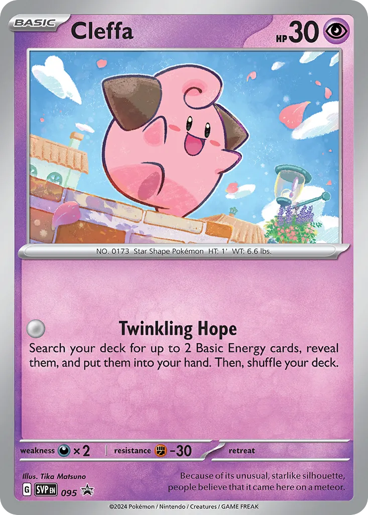 2023 Scarlet & Violet Black Star Promos Cleffa #037/215 card image