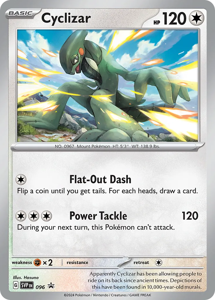 2023 Scarlet & Violet Black Star Promos Cyclizar #096/215 card image