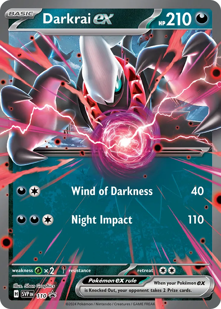 2023 Scarlet & Violet Black Star Promos Darkrai ex #110/215 card image