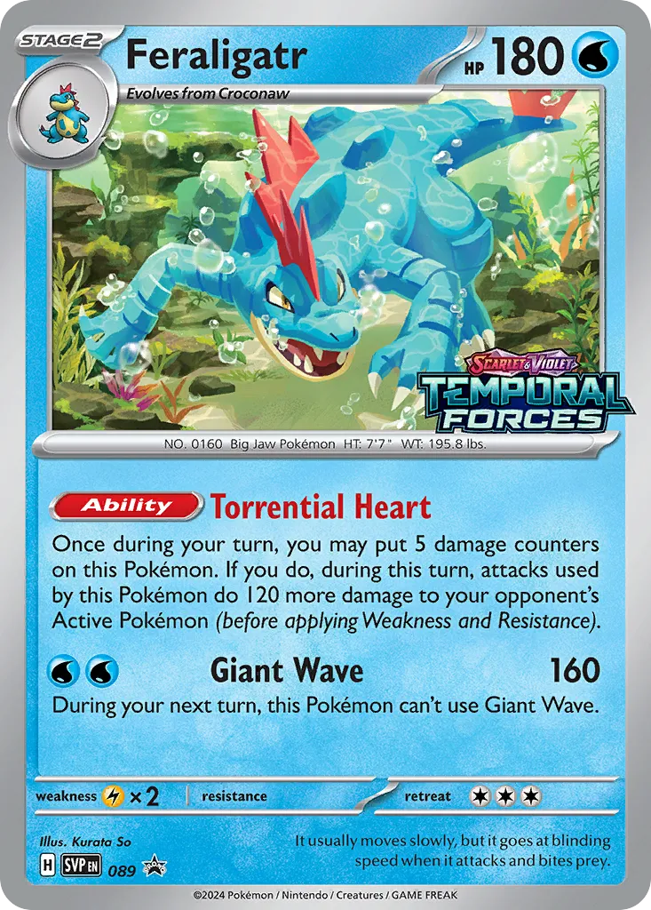 2023 Scarlet & Violet Black Star Promos Feraligatr #089/215 card image