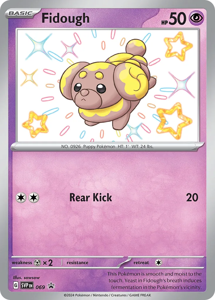 2023 Scarlet & Violet Black Star Promos Fidough #069/215 card image