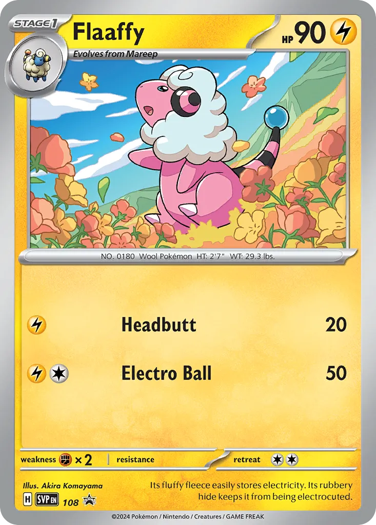 2023 Scarlet & Violet Black Star Promos Flaaffy #015/215 card image