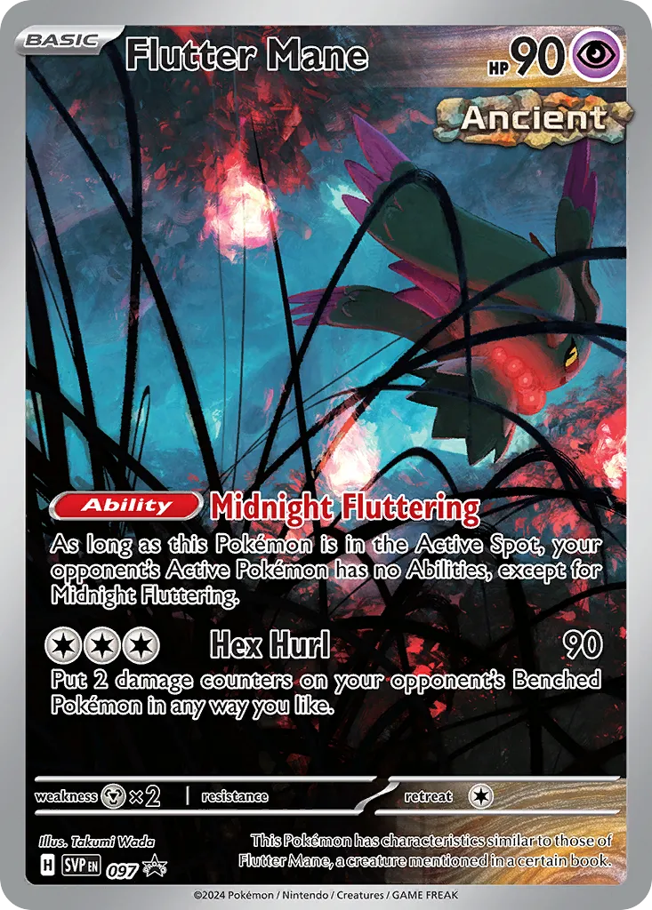 2023 Scarlet & Violet Black Star Promos Flutter Mane #097/215 card image