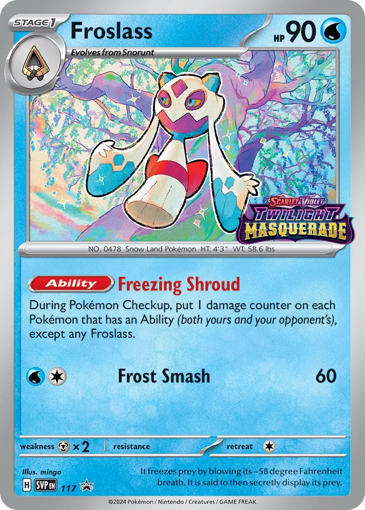 2023 Scarlet & Violet Black Star Promos Froslass #117/215 card image