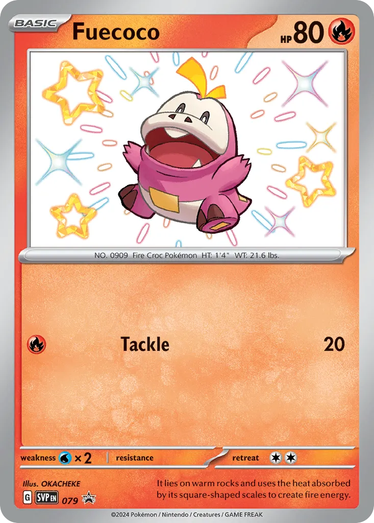 2023 Scarlet & Violet Black Star Promos Fuecoco #079/215 card image