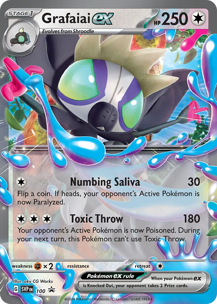 2023 Scarlet & Violet Black Star Promos Grafaiai ex #100/215 card image