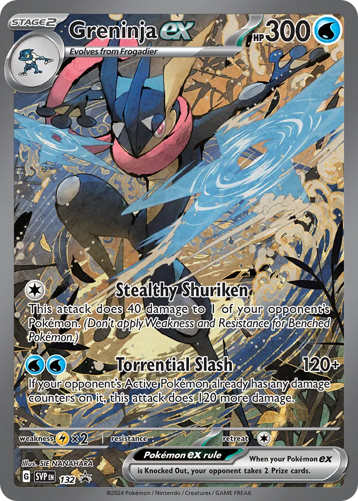 2023 Scarlet & Violet Black Star Promos Greninja ex #054/215 card image