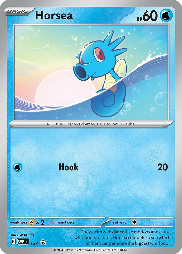 2023 Scarlet & Violet Black Star Promos Horsea #137/215 card image