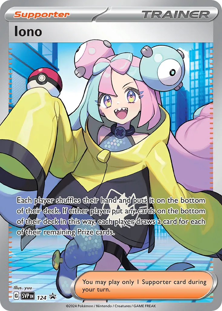 2023 Scarlet & Violet Black Star Promos Iono #124/215 card image
