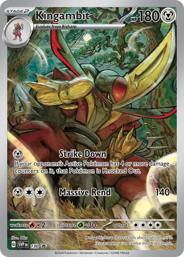 2023 Scarlet & Violet Black Star Promos Kingambit #113/215 card image