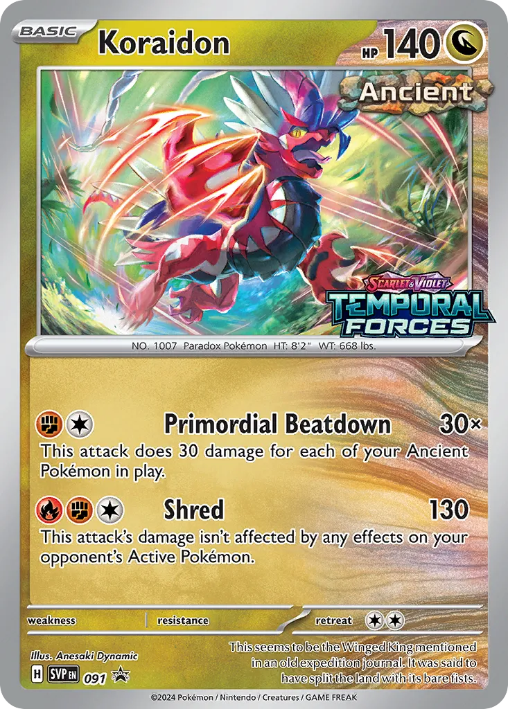 2023 Scarlet & Violet Black Star Promos Koraidon #014/215 card image