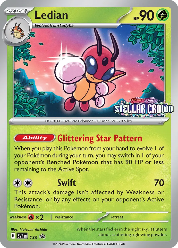 2023 Scarlet & Violet Black Star Promos Ledian #133/215 card image