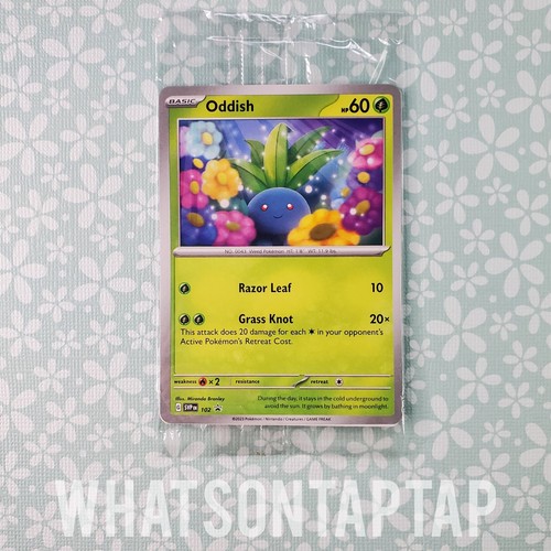 2023 Scarlet & Violet Black Star Promos Oddish #102/215 card image