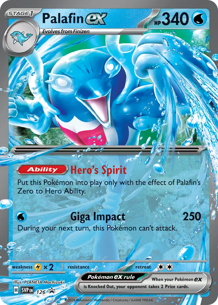 2023 Scarlet & Violet Black Star Promos Palafin ex #126/215 card image