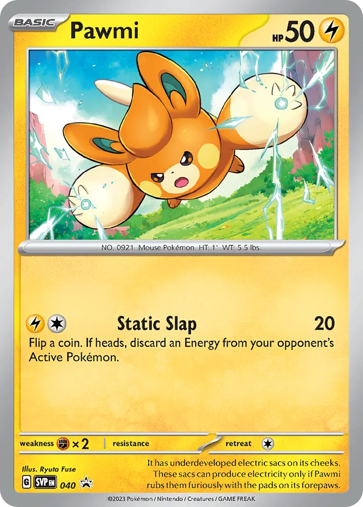 2023 Scarlet & Violet Black Star Promos Pawmi #040/215 card image