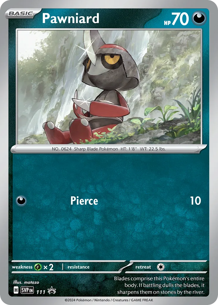 2023 Scarlet & Violet Black Star Promos Pawniard #111/215 card image