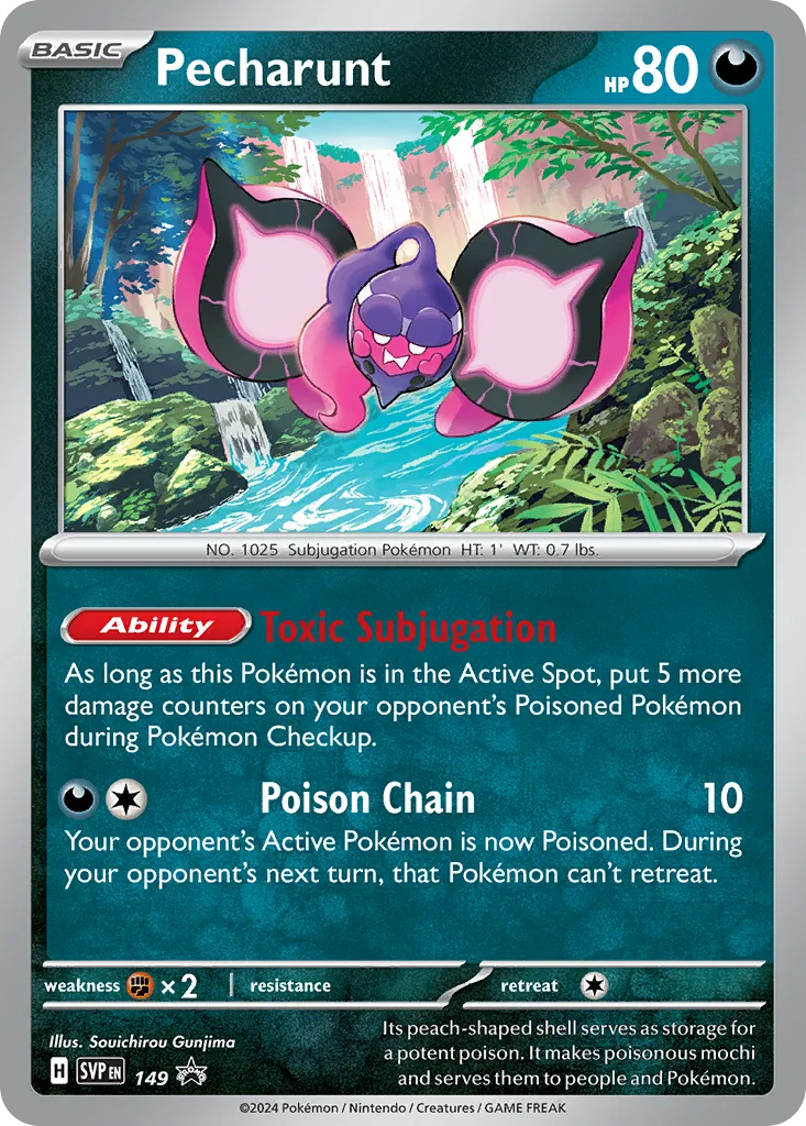 2023 Scarlet & Violet Black Star Promos Pecharunt #129/215 card image