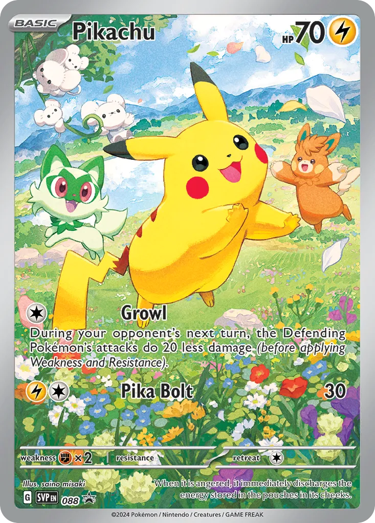 2023 Scarlet & Violet Black Star Promos Pikachu #101/215 card image