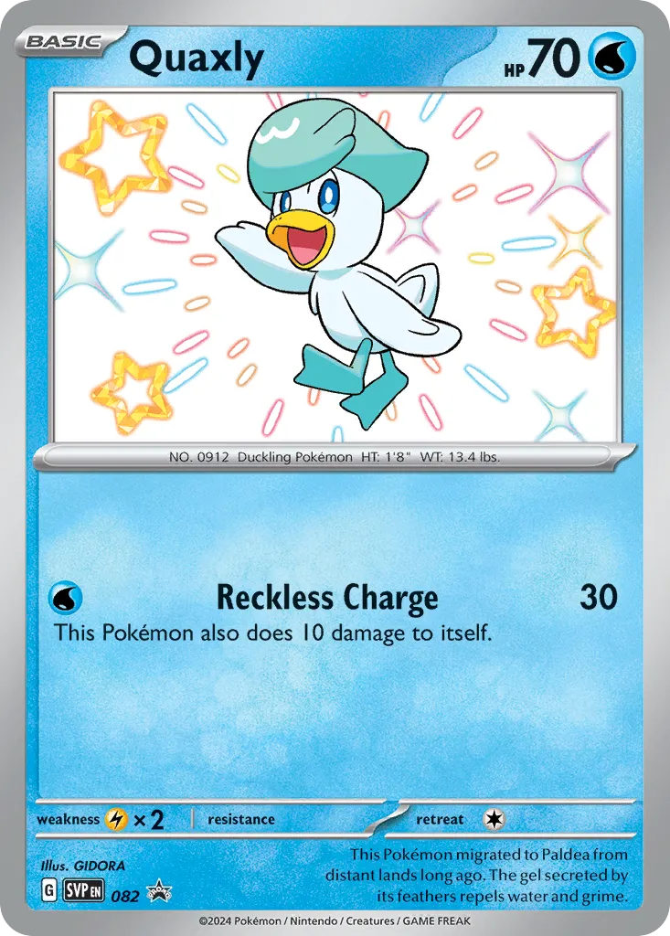 2023 Scarlet & Violet Black Star Promos Quaxly #082/215 card image