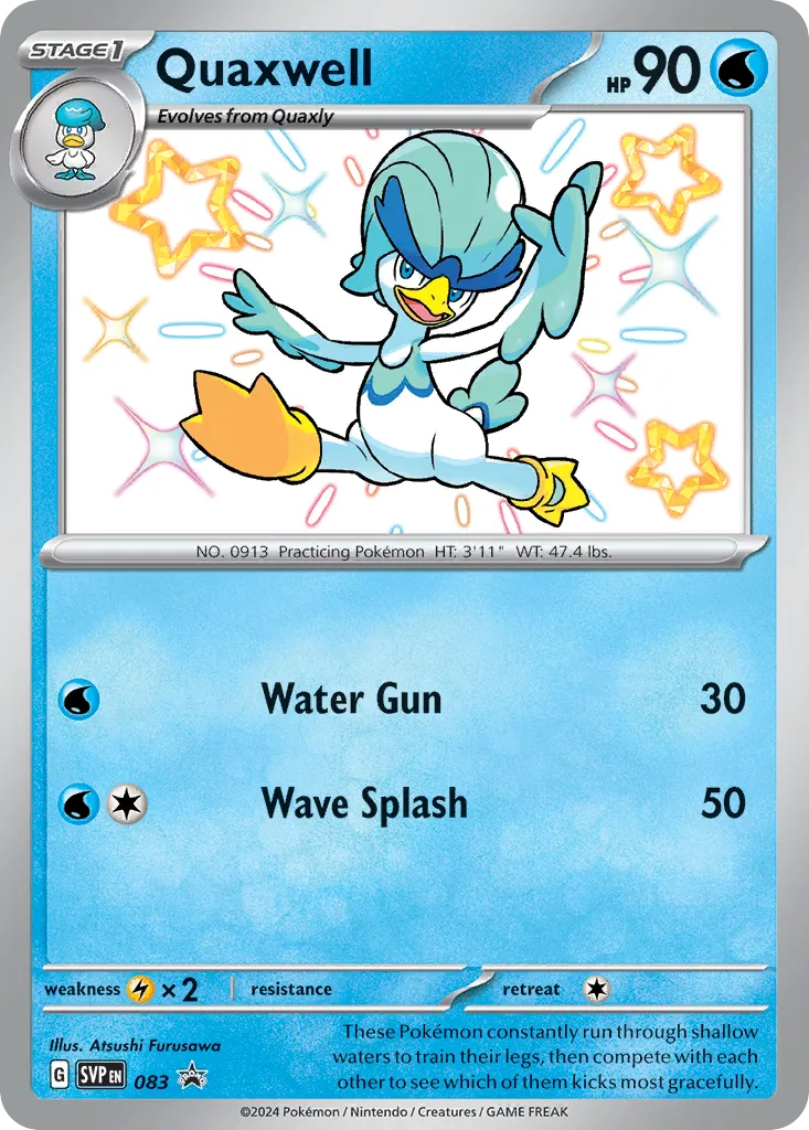 2023 Scarlet & Violet Black Star Promos Quaxwell #083/215 card image