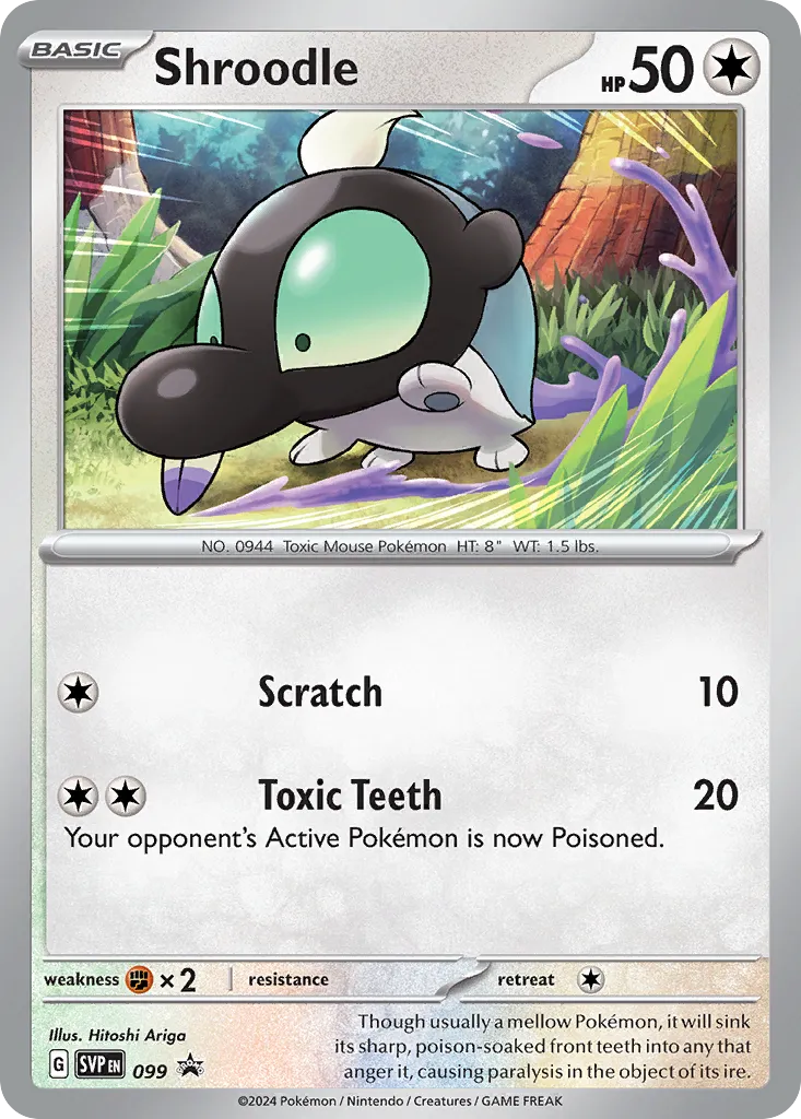 2023 Scarlet & Violet Black Star Promos Shroodle #099/215 card image