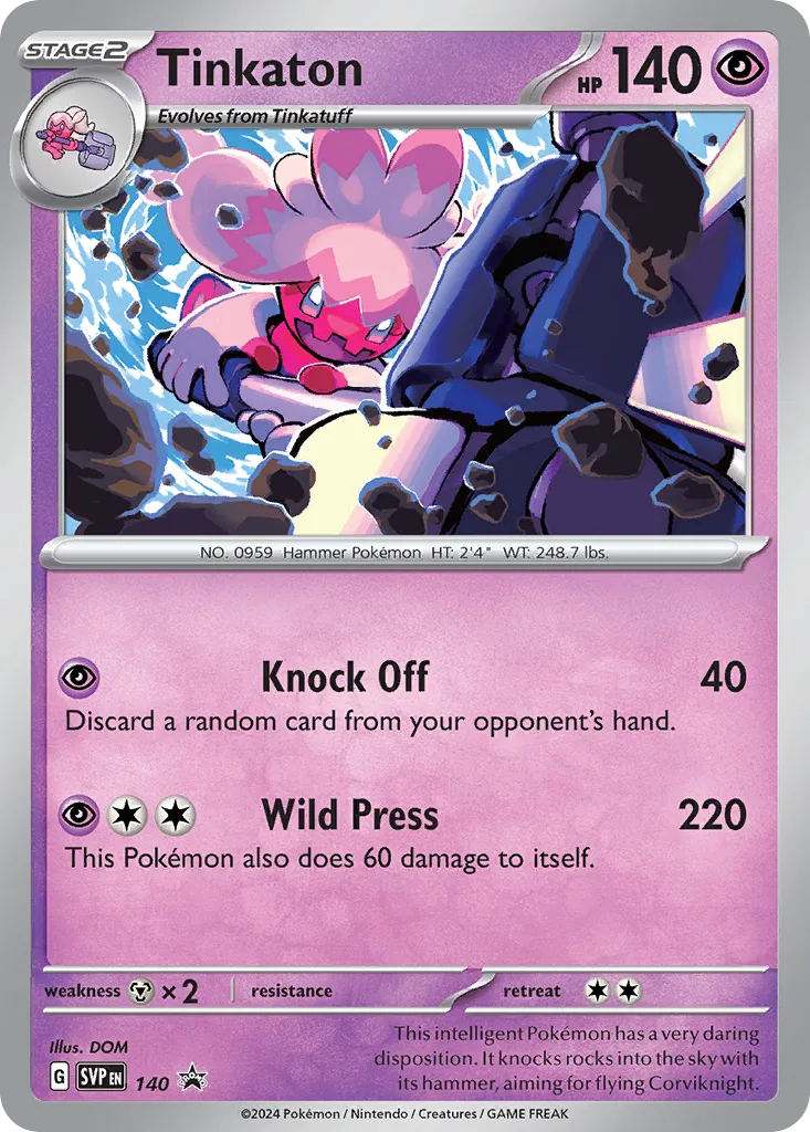 2023 Scarlet & Violet Black Star Promos Tinkaton #020/215 card image