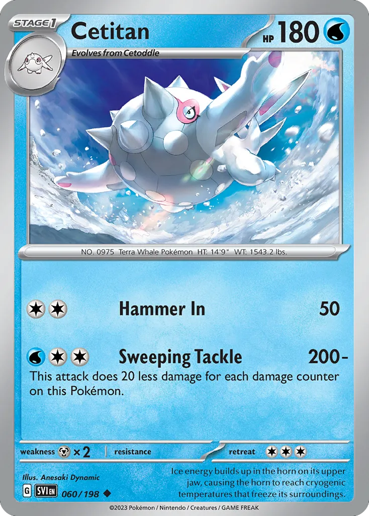 2023 Scarlet & Violet Cetitan #060/198 Uncommon card image