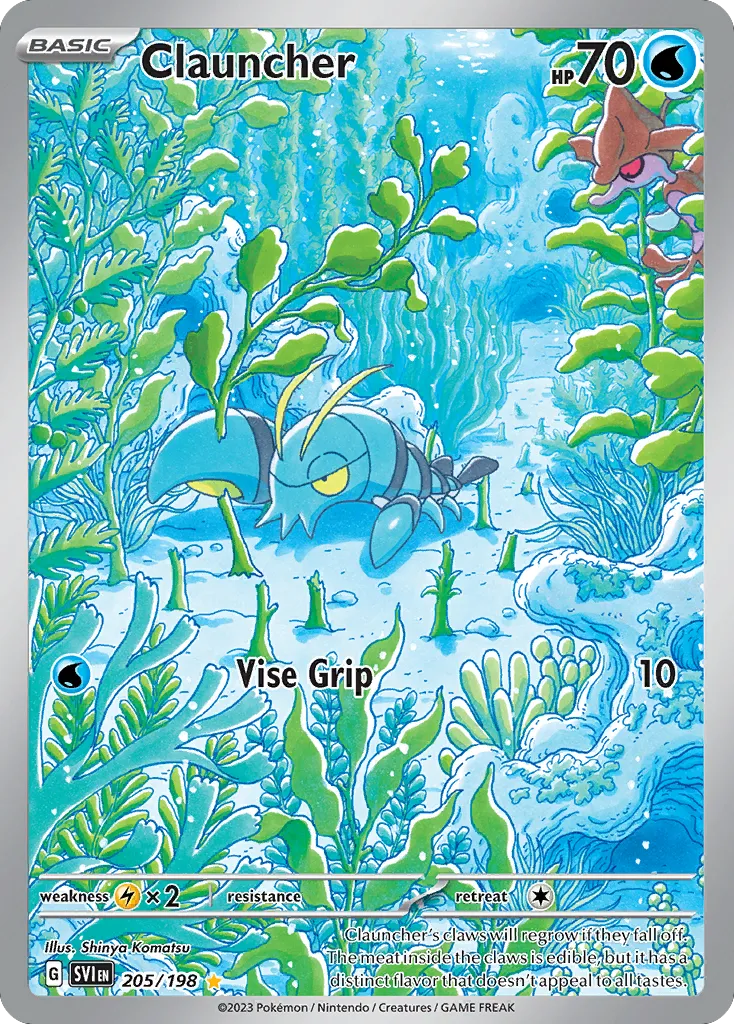 2023 Scarlet & Violet Clauncher #205/198 Illustration Rare card image