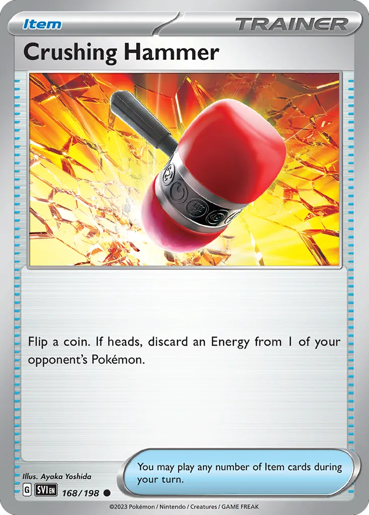 2023 Scarlet & Violet Crushing Hammer #168/198 Common card image