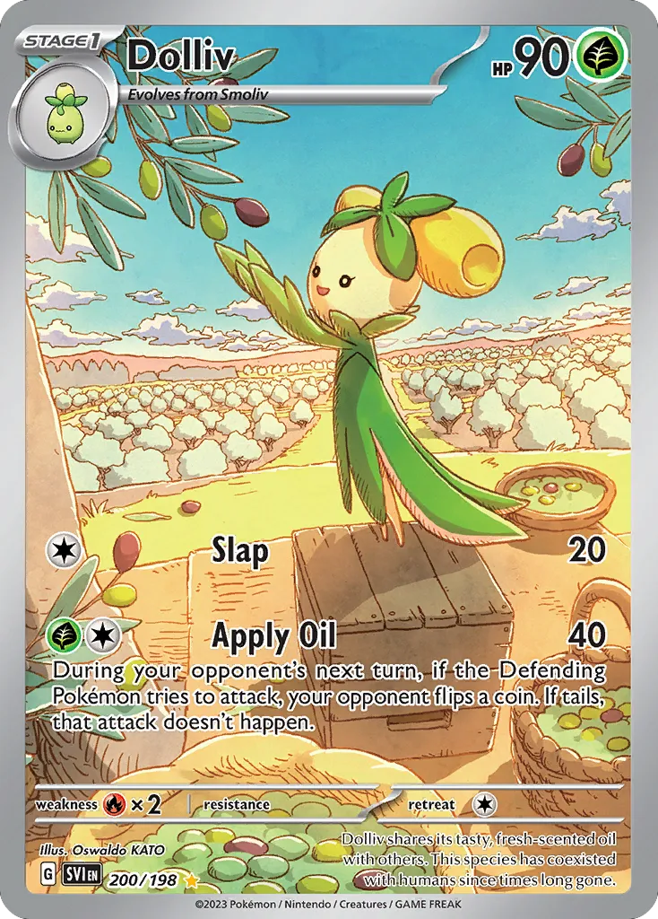 2023 Scarlet & Violet Dolliv #200/198 Illustration Rare card image