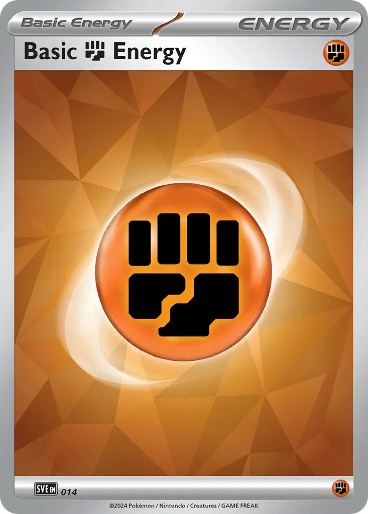 2023 Scarlet & Violet Energies Basic Fighting Energy Common #6/8 Common card image